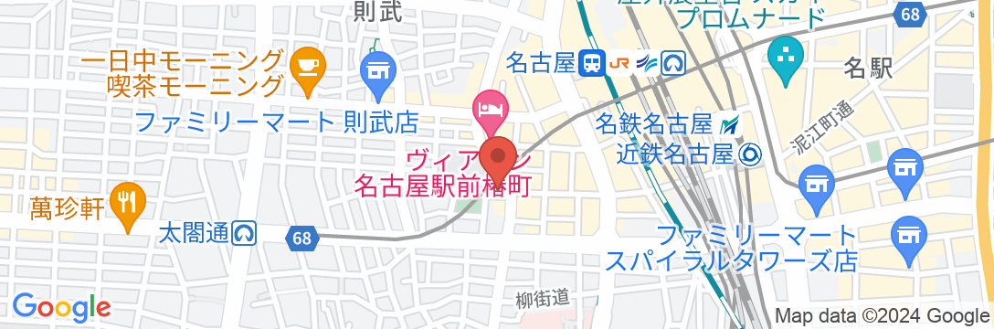 ヴィアイン名古屋新幹線口(JR西日本グループ)の地図