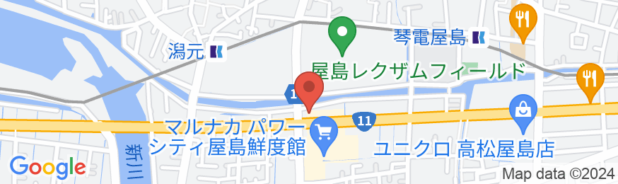 屋島ロイヤルホテルの地図