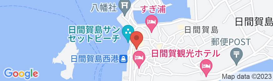 日間賀島 民宿 吉浜荘の地図