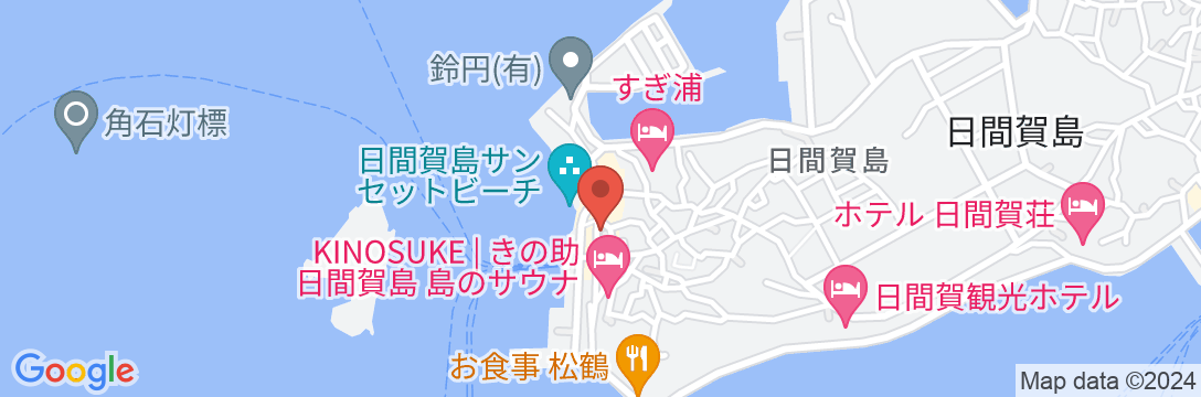 日間賀島 民宿 吉浜荘の地図