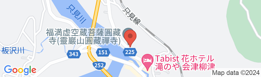 柳津温泉 旅館 内田屋の地図
