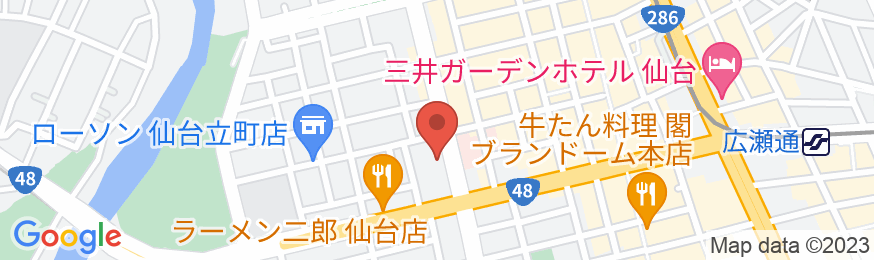 杜のホテル仙台の地図