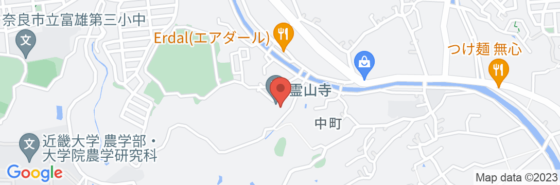 霊山寺 宿坊 天龍閣の地図