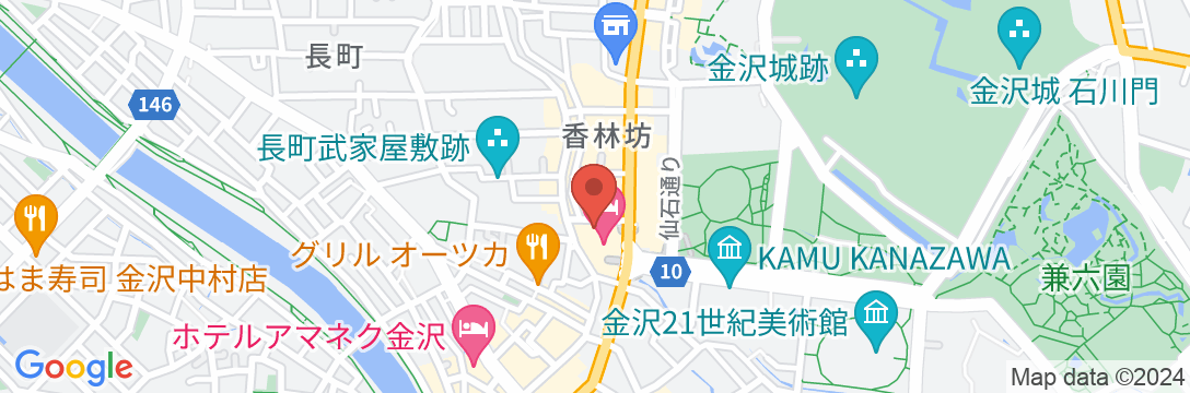 金沢東急ホテルの地図