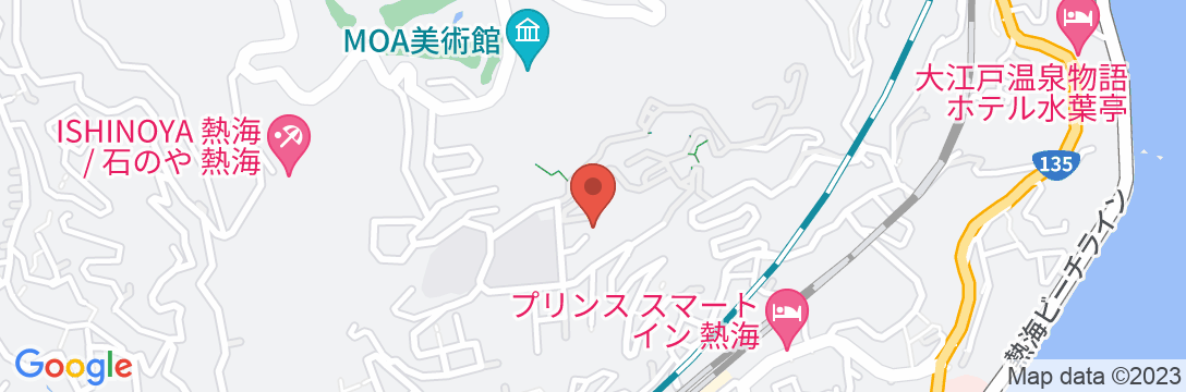 熱海望洋館の地図