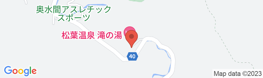 松葉温泉 滝の湯の地図