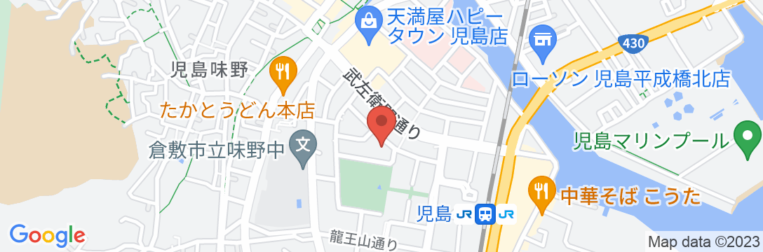 児島プチホテルの地図