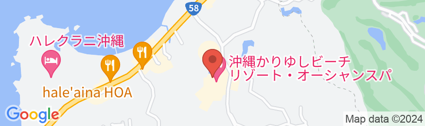 沖縄かりゆしビーチリゾート・オーシャンスパの地図