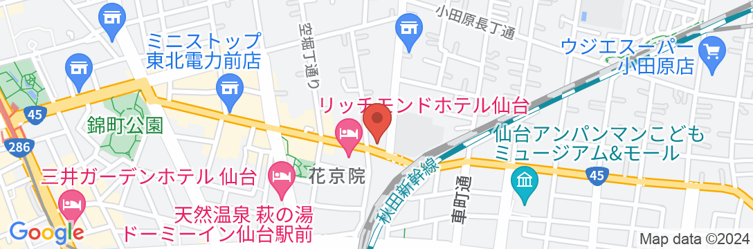 ホテルパーク仙台IIの地図