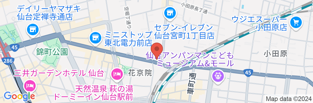 ホテルパーク仙台IIの地図