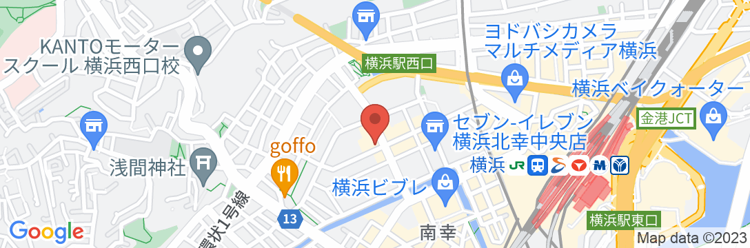 ホテルプラム(HOTEL PLUMM)横浜の地図