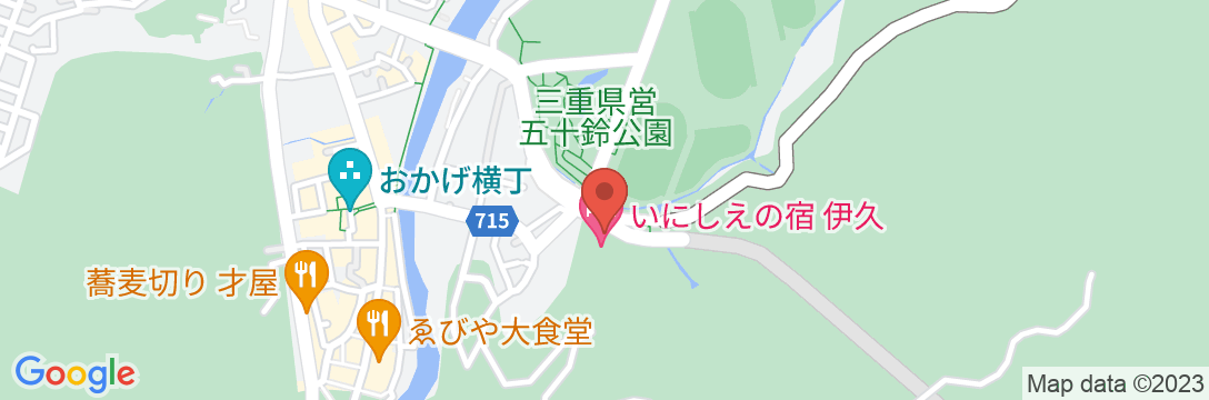 いにしえの宿 伊久(共立リゾート)の地図