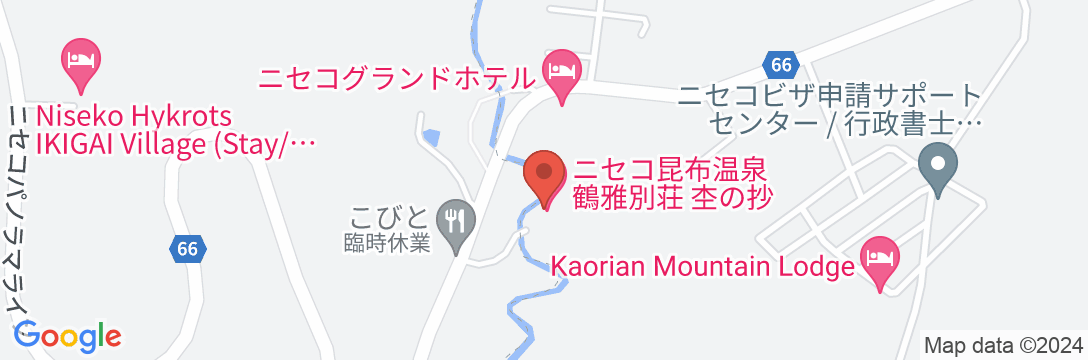 ニセコ昆布温泉鶴雅別荘 杢の抄の地図