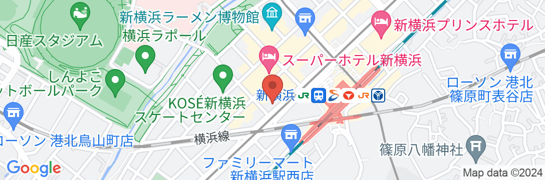 新横浜フジビューホテル スパ&レジデンスの地図
