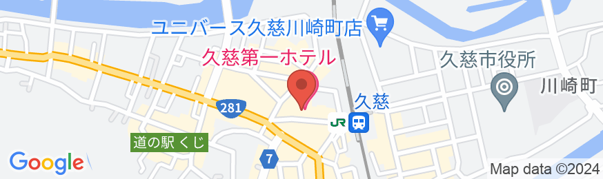 久慈第一ホテルの地図