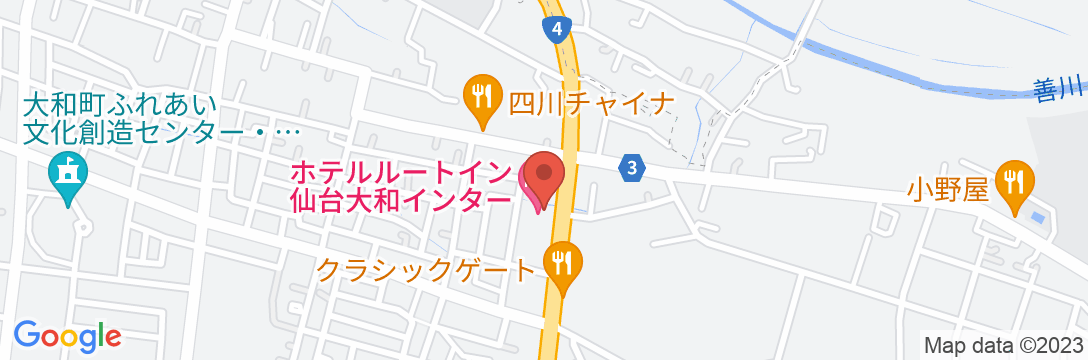 ホテルルートイン仙台大和インターの地図