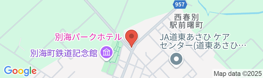 別海パークホテルの地図