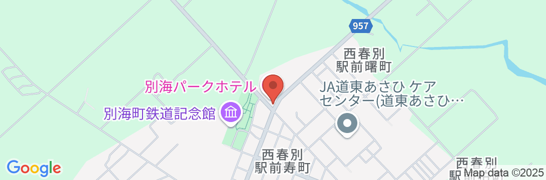別海パークホテルの地図