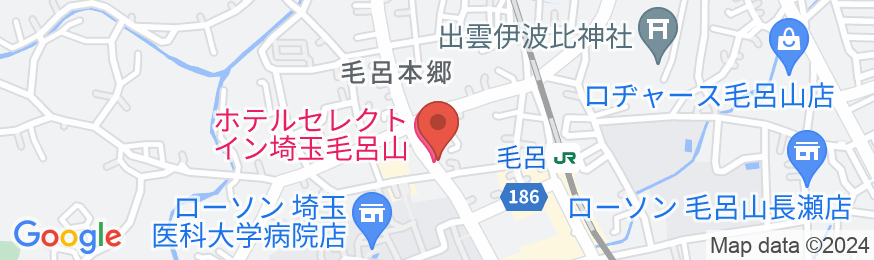 ホテルセレクトイン埼玉毛呂山の地図