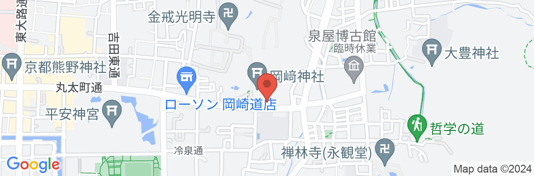 ホテル平安の森京都の地図
