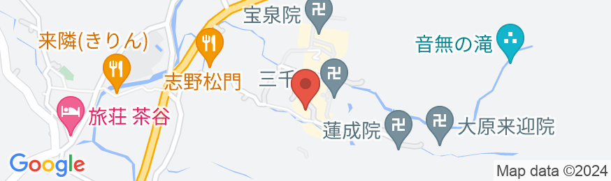 大原温泉湯元 旬味草菜 お宿 芹生の地図