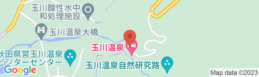 効能溢れる癒しの湯治宿 玉川温泉の地図