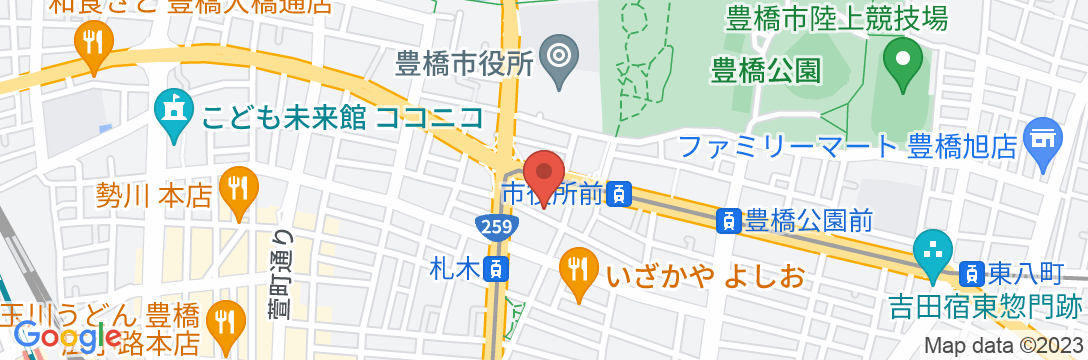 割烹旅館 松米の地図