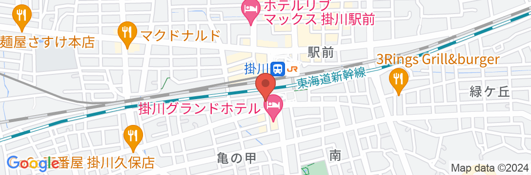 掛川ステーションホテル(くれたけホテルチェーン)の地図