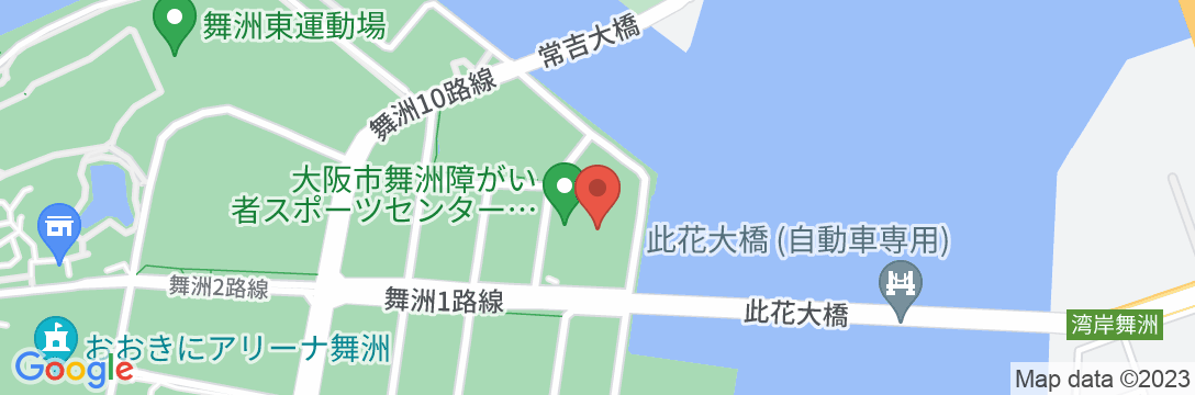 アミティ舞洲(大阪市舞洲障がい者スポーツセンター)の地図