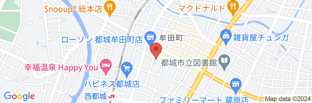 都城シティホテルの地図