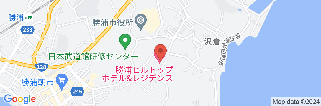勝浦ヒルトップホテル&レジデンスの地図