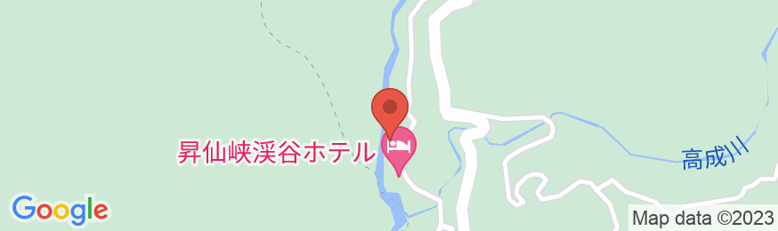 昇仙峡渓谷ホテルの地図