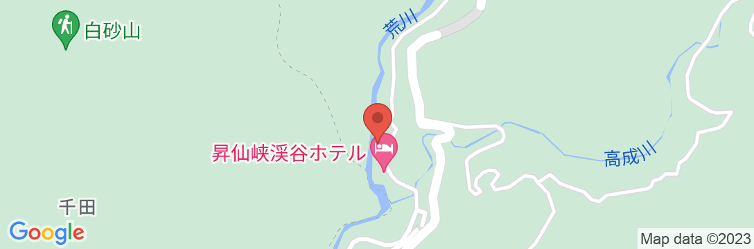 昇仙峡渓谷ホテルの地図