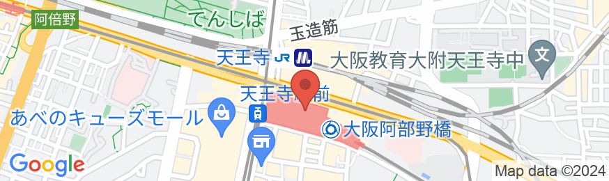 大阪マリオット都ホテルの地図