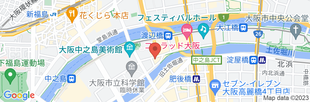 三井ガーデンホテル大阪プレミアの地図