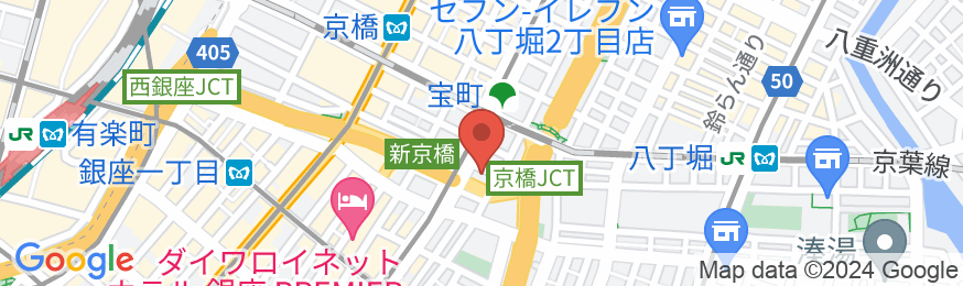アパホテル〈銀座 宝町〉(東京駅八重洲南口)の地図