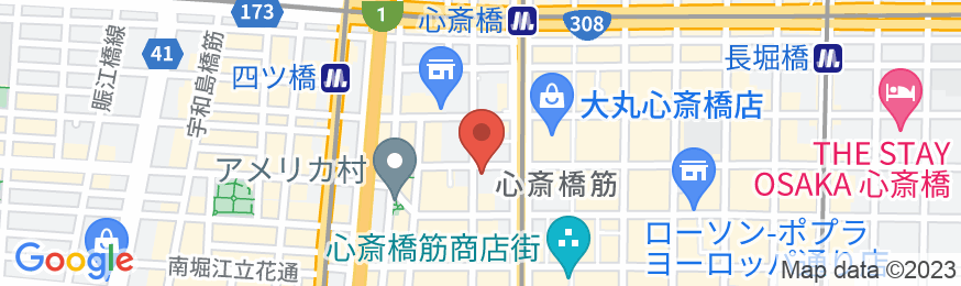 ハートンホテル心斎橋の地図
