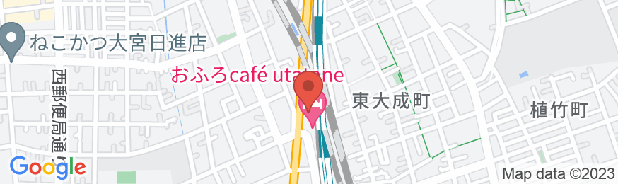 おふろcafe utataneの地図