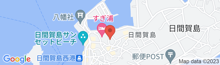 日間賀島 波香の宿 定屋の地図