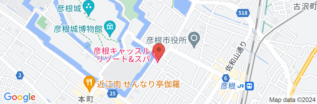 彦根キャッスル リゾート&スパの地図