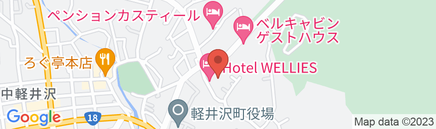 Hotel WELLIESの地図