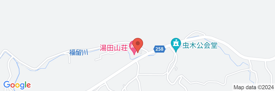 湯田山荘の地図