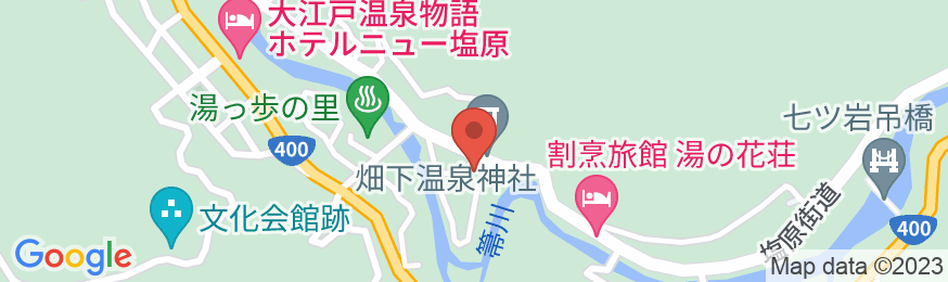 塩原 湧花庵(ゆうかあん)の地図