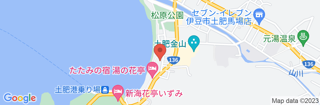 大江戸温泉物語 土肥マリンホテルの地図
