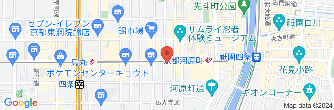 ホテルグランバッハ京都セレクトの地図