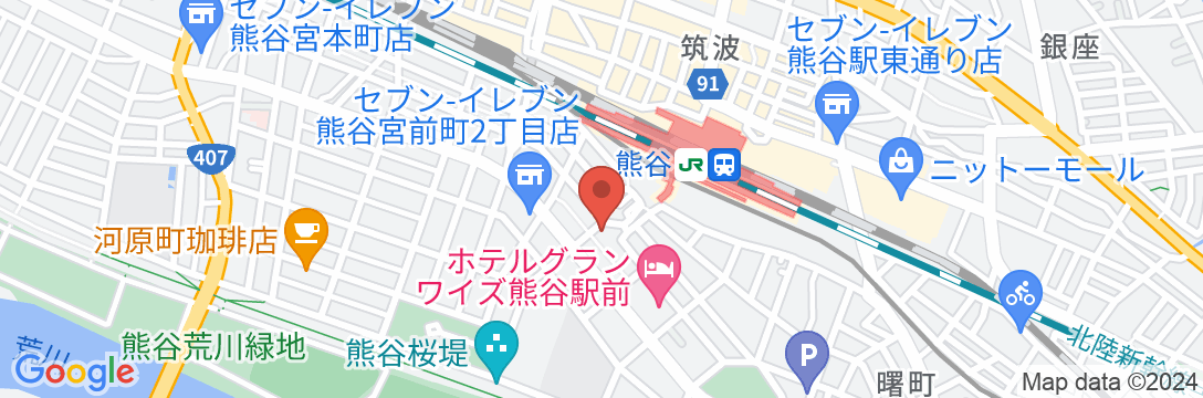 ホテルサンルート熊谷駅前の地図
