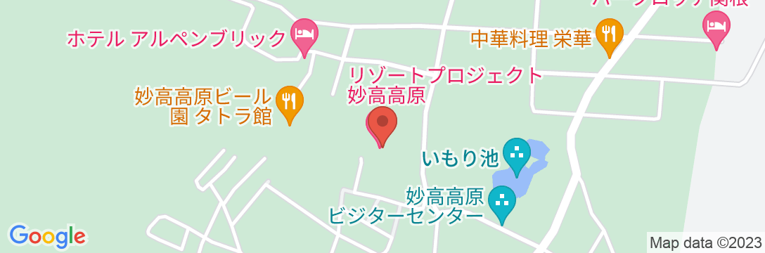 リゾートプロジェクト妙高高原の地図