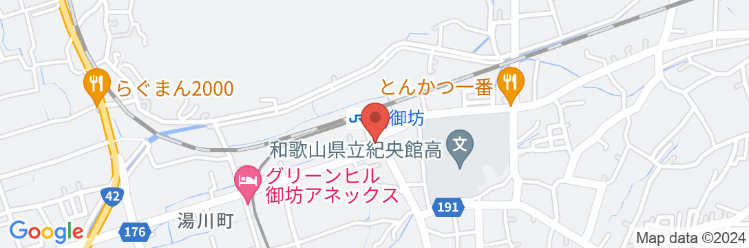 ホテルグリーンヒル御坊駅前の地図