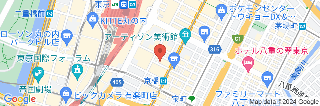 コートヤード・バイ・マリオット 東京ステーションの地図