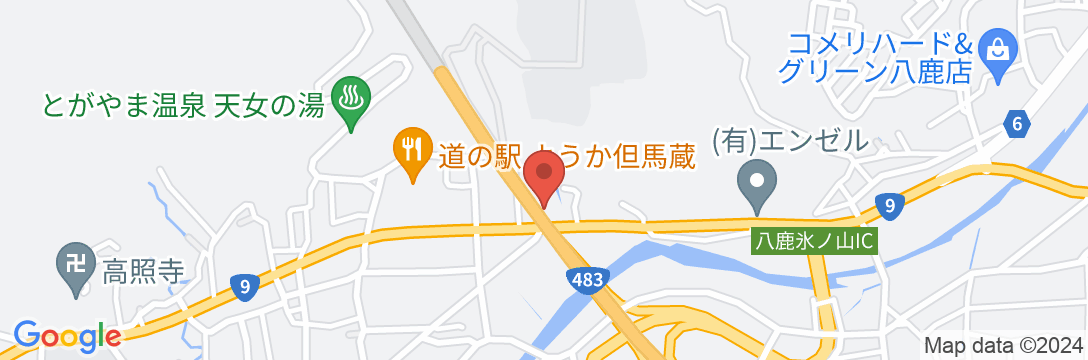 ピュアホテルの地図